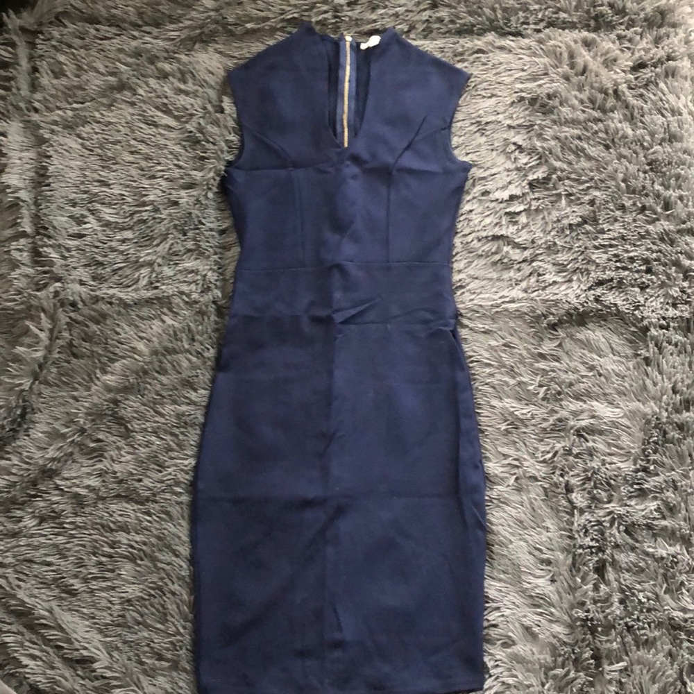 Navy Sleeveless Dress